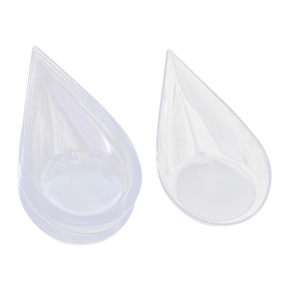 10 Stück Plastik Eisbecher Wiederverwendbare Dessertbecher Gebäckbehälter Drop Vorspeisenteller Kaviar