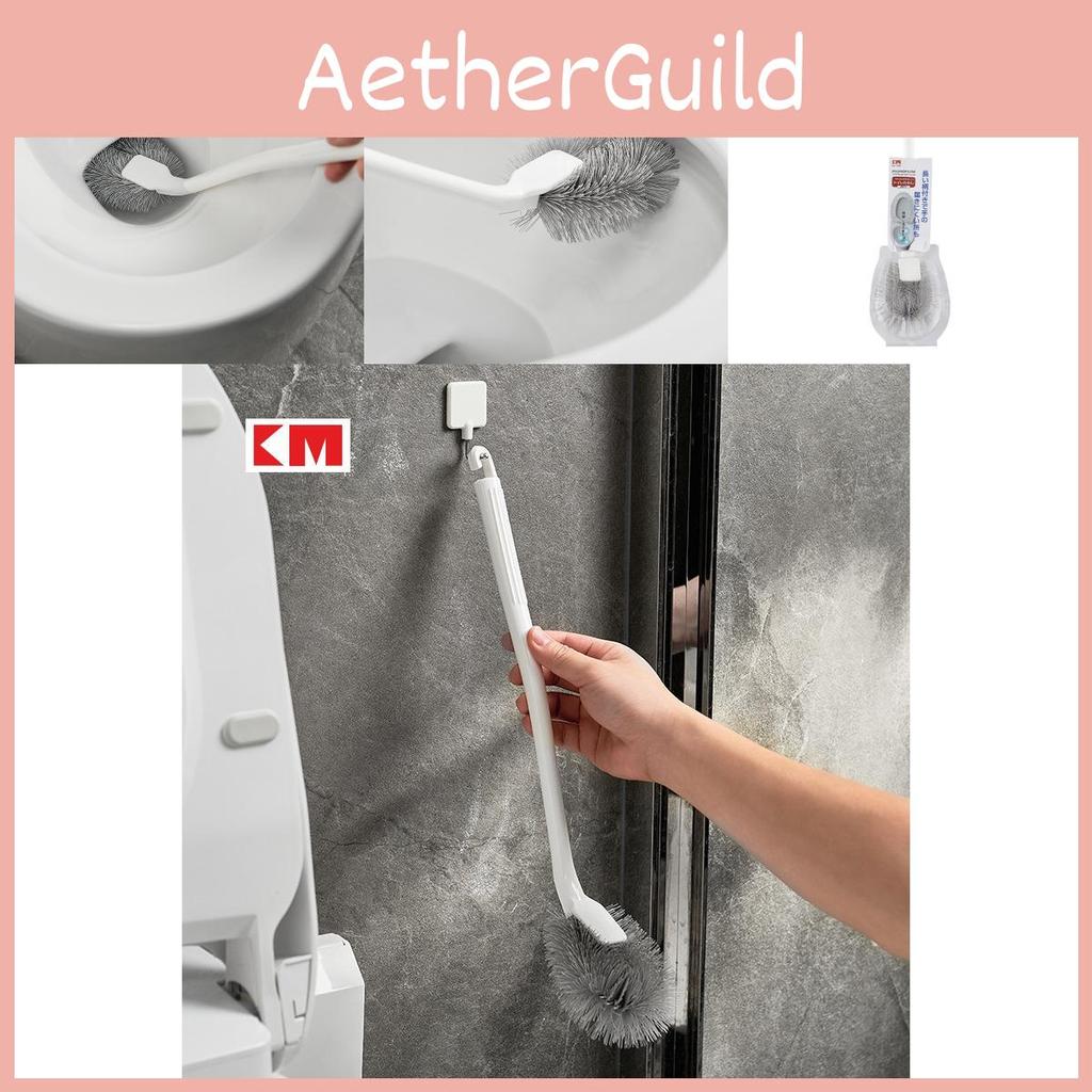 Toilet With Brush Long Handle For Bathroom Cleaning Plastic Wall Scrubber Mounted