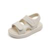 Children's Solid Soft-Sole Sandals – Boys' Beach Shoes, Summer Girls' Leather Solid Color Sandals