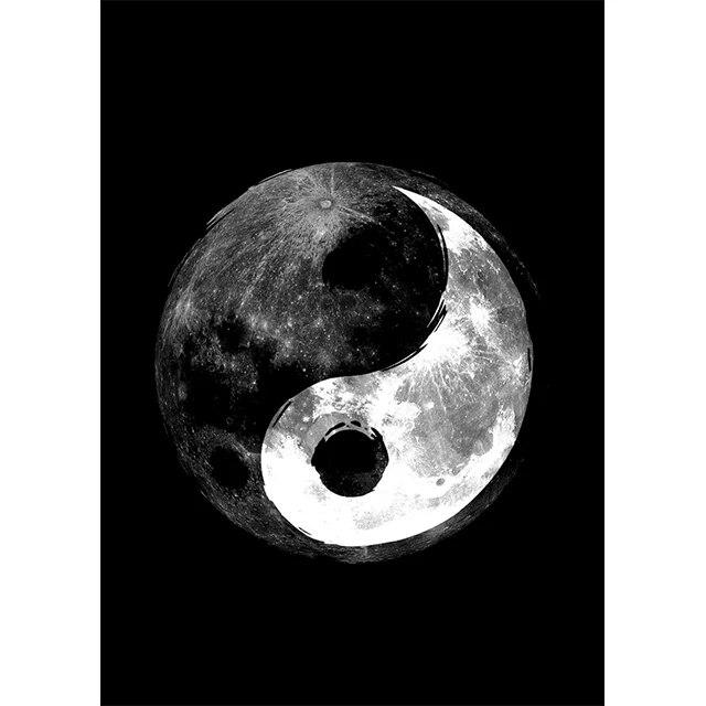 Tai Chi Yin e Yang Equilibrio Paesaggio Stampe Poster Pittura su tela Immagini moderne di arte della parete per soggiorno Camera da letto Decorazioni per la casa Senza cornice