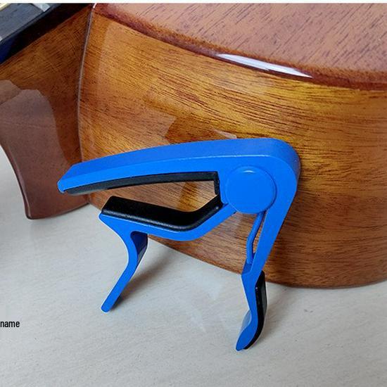 Folk Acoustic-Electric Guitar & Ukulele Metal Capo Transposer синий