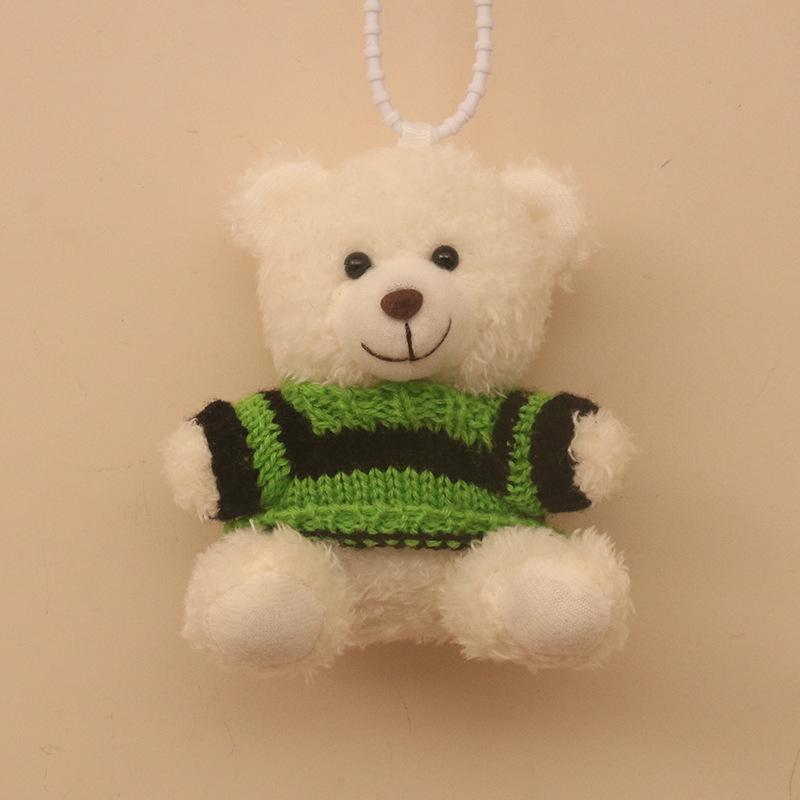 New Curly Bear Clothing Teddy Bear Doll Keychain Bag Pendant Creative Accessories Doll Doll