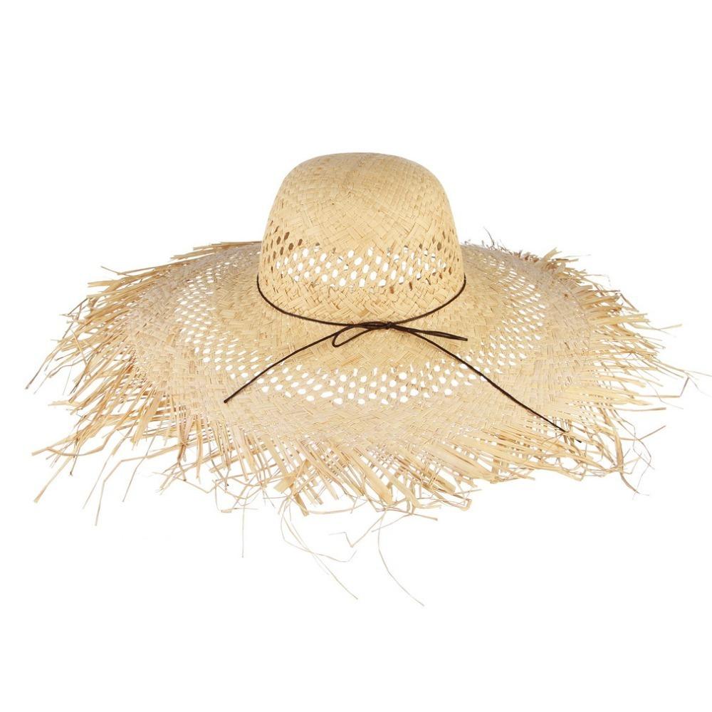 Straw Straw Hat UV Protection Bucket Hat New Sunshade Cap  Outdoor Garden Fishing Vacation