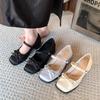 2025 nowa wiosna, lato i jesień delikatne słowo na średnim obcasie z Mary Jane lekkie usta wygodne pojedyncze buty gruby obcas wysokie obcasy kobiety