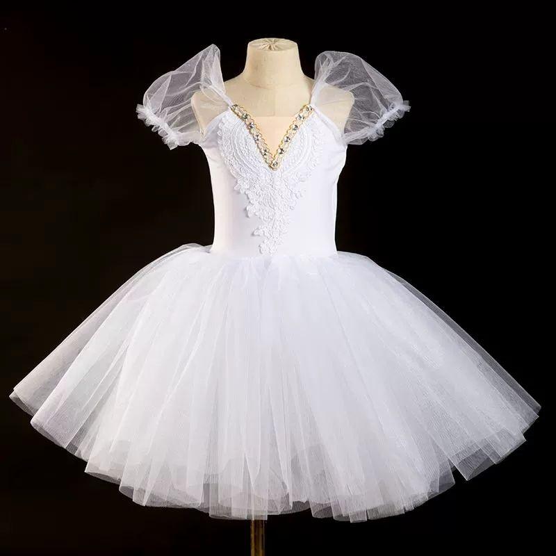 Abito Gonna Tutù in Tulle Blu Giselle Danza Balletto Ballerina per Bambine Bambini Costume per Esibizione sul Palco Abiti Lunghi da Danza Balletto