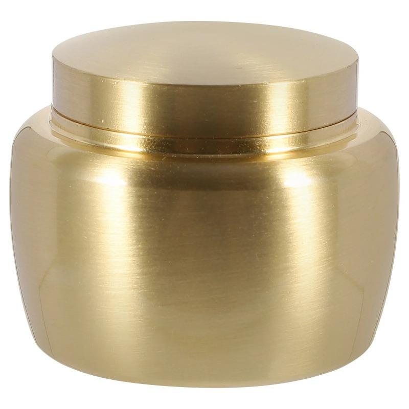 1 шт. Чистая медь Банка для ароматического порошка Латунная бутылка для ароматического порошка Мини-банка Герметичное хранение чая Уплотнение ароматического пути золотистый