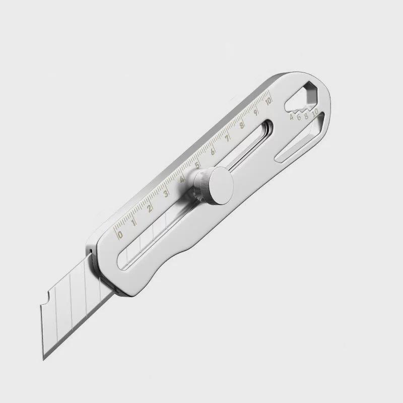 Utility Knife All Steel Thickened Stainless Steel Cutting Paper Wallpaper Knife Industrial Grade Ultra-sharp Durable Metal Blade