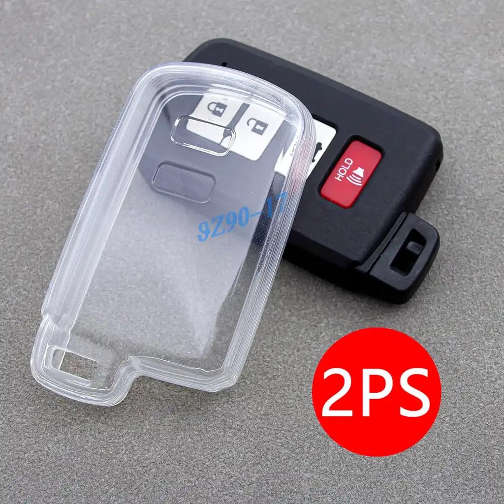 Clear Fully Transparent Tpu Car Smart Key Cover Case For Toyota Highlander Avalon Camry Rav4 4Runner Tundra Sequoia Kluger