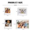 Acryl-Kühlschrank-Magnetrahmen Mini Transparenter Fotorahmen Mehrere Größen DIY Foto-Karten-Display für SQ///WIDE/6 Zoll