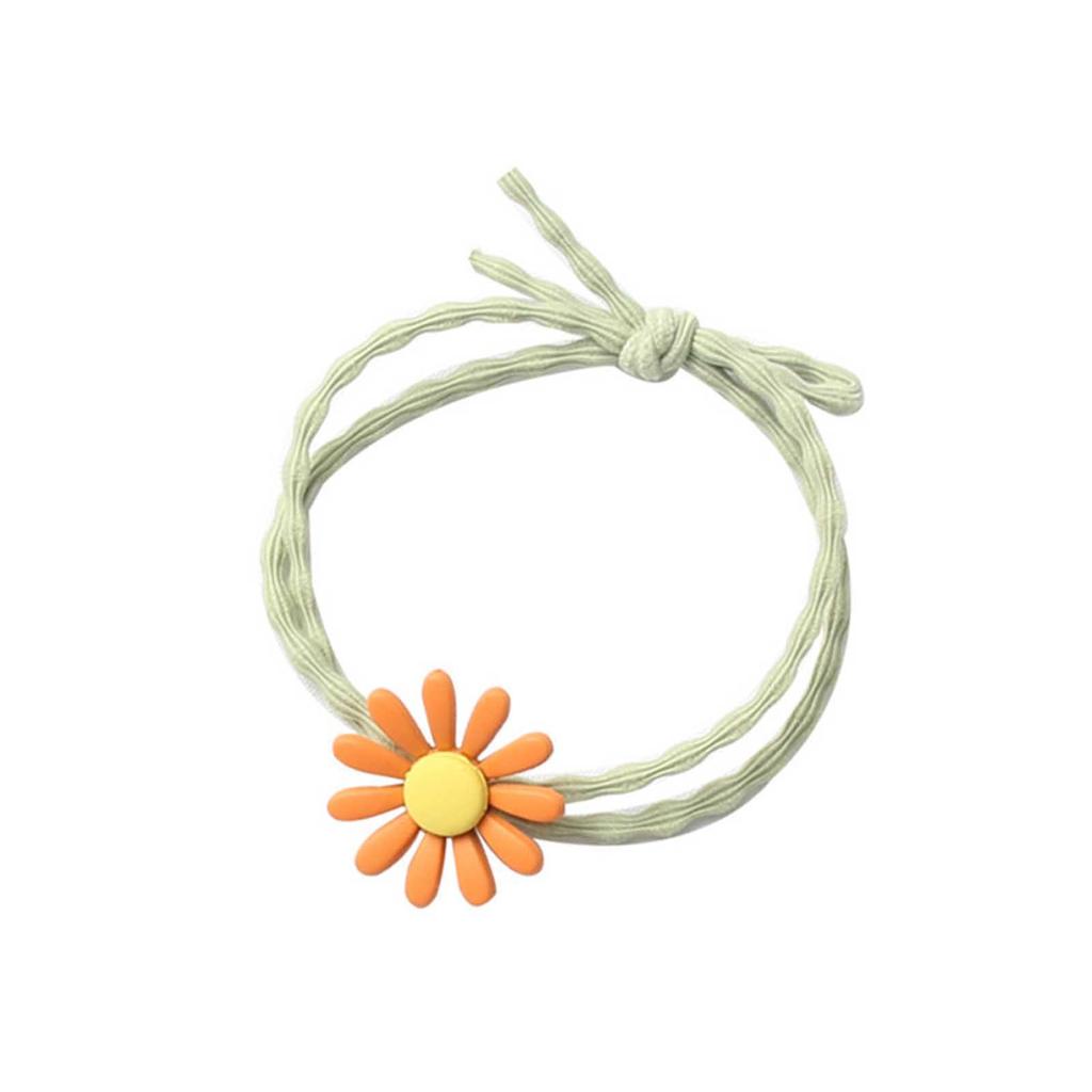1pc Flower Hair Rope For Women Girls Trendy Minimalist Daisy Hair Ties High Ponytail Braid Small Rubber Band Hair Accessories