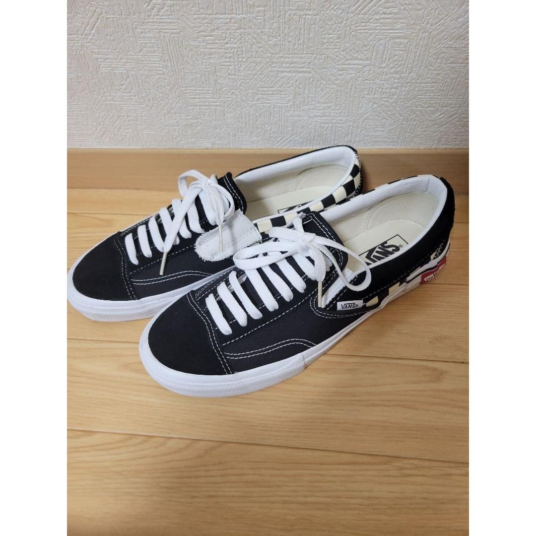 Used VANS checkerboard vans slip-ons 27.5