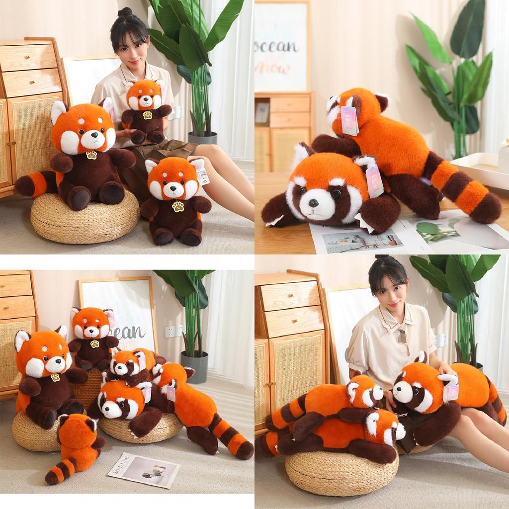 Adorable Raccoon Plush Toy Soft Stuffed Animal Cuddly 25cm To 80cm For Children