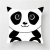 Cute Panda Print Pillowcase Home Bedroom Living Room Sofa Cushion Cover 45X45Cm Peach Skin Pillowcase Gift