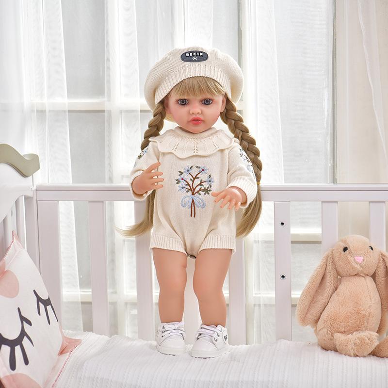 Rebirth Doll New Simulation Vinyl Doll 55cm Doll Can Be Changed Bath Full Glue Doll Toy