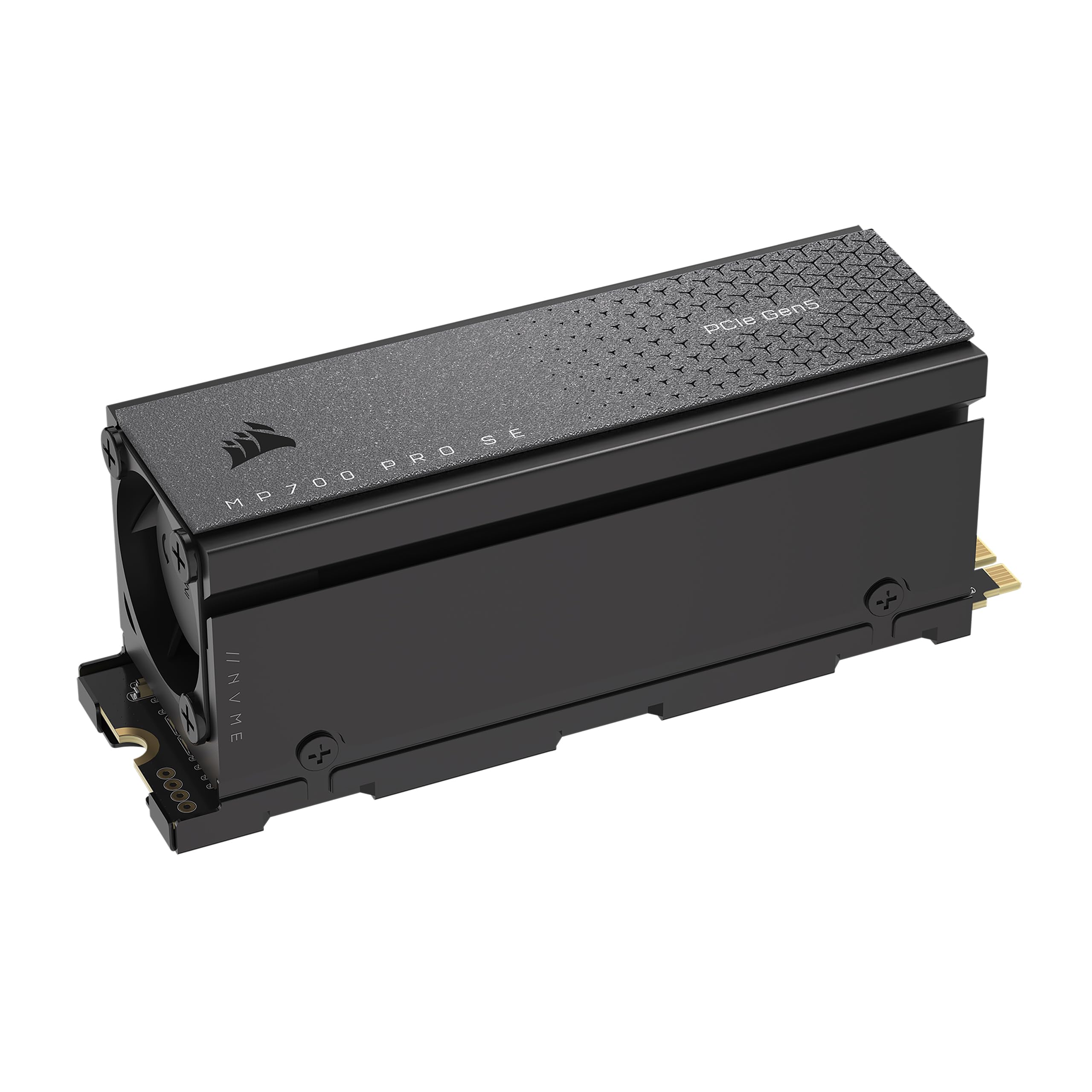 

CORSAIR MP700 PRO SE Gen5 x4 NVMe TLC NAND with active air cooler 2280 DirectStorage compatible up to [PCIe 2.0 M.2 SSD] High-density M.2 14,000MB/s