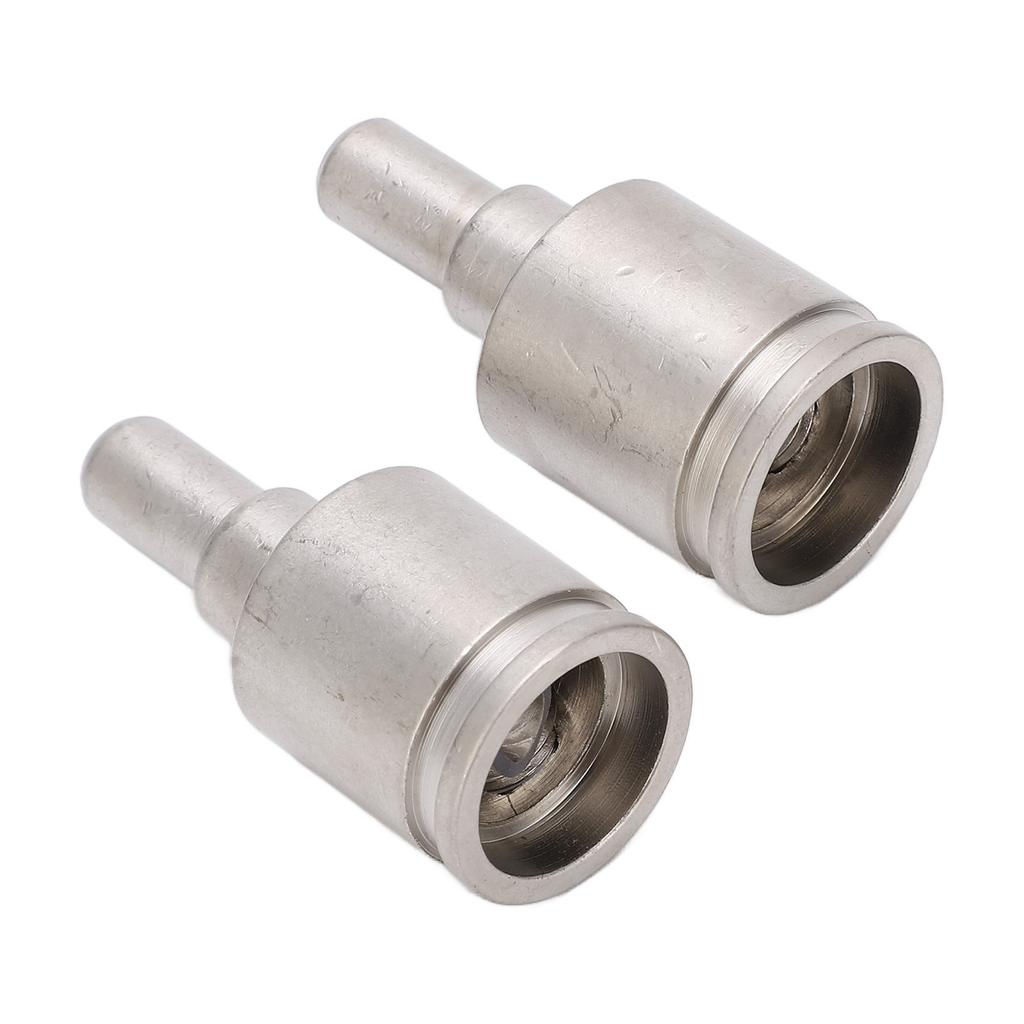 2pcs Amp Input Reducer Adapter 0 Gauge To 4 Gauge High Power Brass Nickel Plated for Car