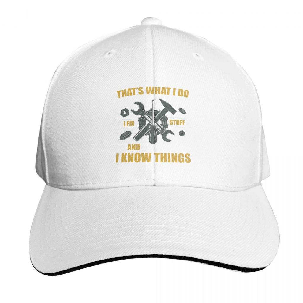 Thats What I Do I Fix Stuff And I Know Things Cap Fashion Casual Baseball Caps Adjustable Hat Hip Hop Unisex Baseball Hats