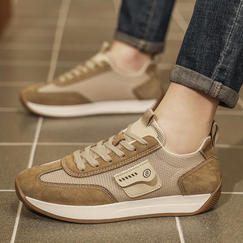 Forrest Gump Schuhe Herren 2025 neu Leder Mesh vielseitig lässige Board Schuhe Herren Sportschuhe Retro deutsche Trainingsschuhe Herren