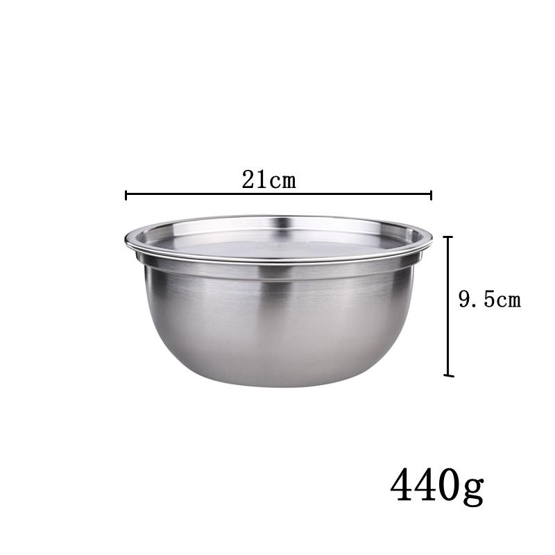 

304 Нержавеющая сталь миска для супа кухонная фруктовая овощная салатница с крышкой для кухни выпечки смешивания приготовления блюд сервировочные миски инструменты