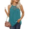 Womens Summer Beach Lace Tank Tops Blouse Holiday Ladies Casual Vest Plus Size