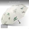 2Fold Portable Sunblock Protection Umbrella, Black Coating, Portable, Unisex Jiyue White Yinfeng