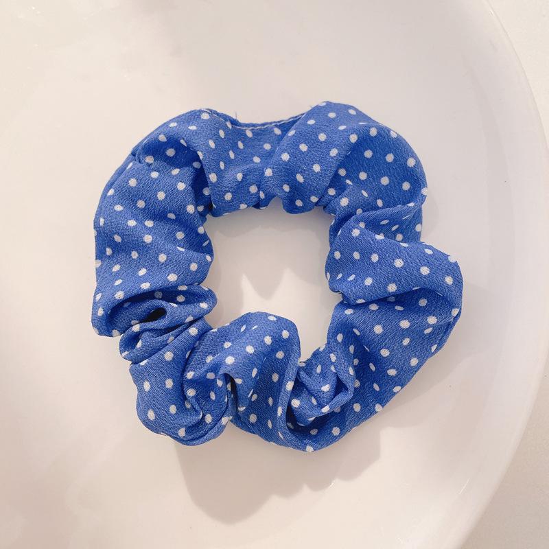 Korean Style Spring/Summer Floral Intestine Hair Scrunchie for Women – Elegant Ponytail Tie and Mori Girl Accessory.