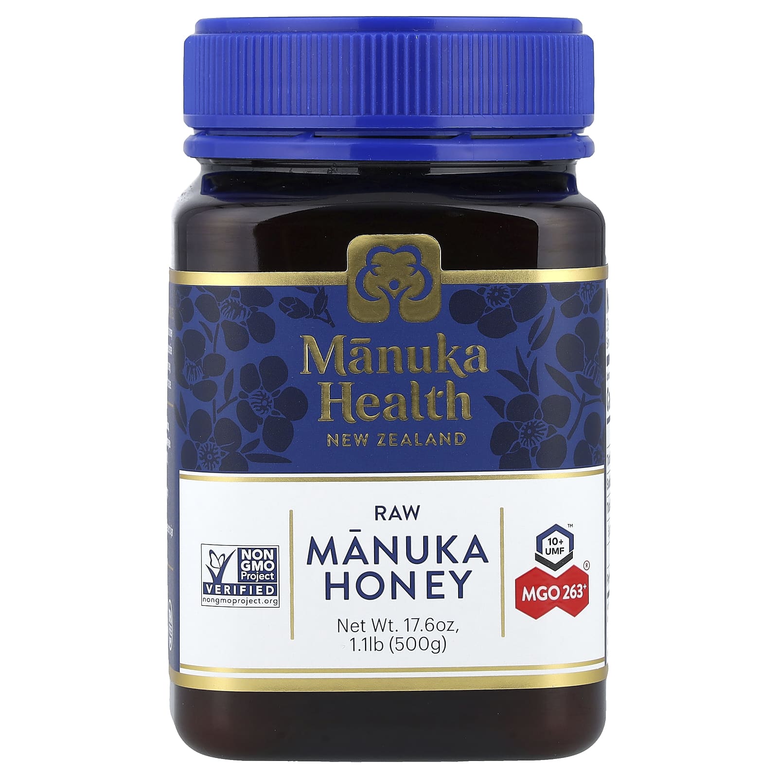 

Raw Manuka Honey, Umf 10+, Mgo 263+, 500G(17.6Oz)