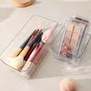 Water Ripple Storage Box Transparent Drawer Storage Container Modern Simple Style Makeup Stationery Box Cabinet Organizer