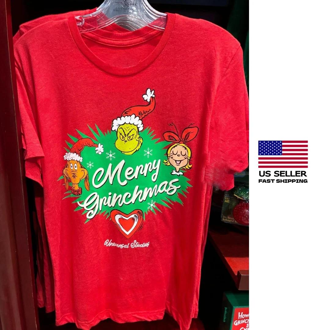 Reprint Universal Studios 2026 The Grinch Christmas Shirt NWT L