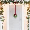6pcs Christmas Mini Wreath For Cabinet Mini Artificial Garland Decor Mantel Wreaths Xmas Cabinet Fake Plant Garland Hanging C4E6