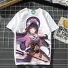 Genshin Impact cosplay gra manga T-shirt koszulka podkoszulek podkoszulek poliester