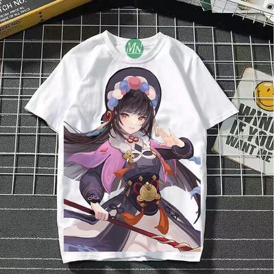 Genshin Impact cosplay gra manga T-shirt koszulka podkoszulek podkoszulek poliester