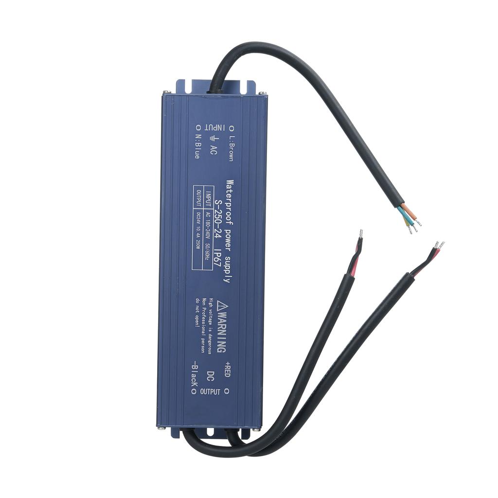 IP67 Waterproof LED Driver Switch Power Supply Transformer Adapter AC 180V-240V To DC 24V 400W