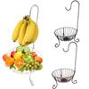 Metal Fruit Basket Rack Living Room Fruit Drain Basket Home Iron Fruit Bowl Storage Basket Desktop Kitchen Organizer