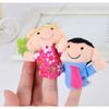 6Pcs Toddlers Soft Finger Puppets Set Cloth Velvet Interactive Educational Finger Cartoon Mini Interactive Puppets Role Play