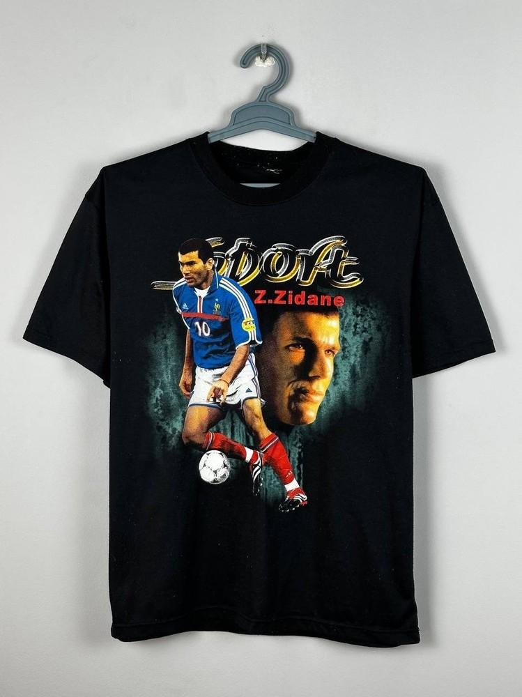 Vintage Zidane Retro Memorial Black 90s T Shirt Size M Unisex T-Shirt