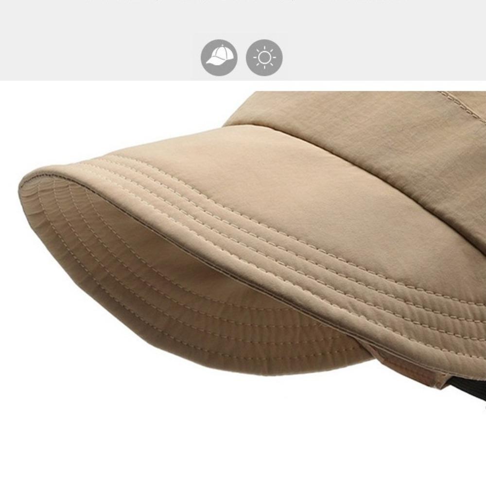 Wide Brim Women Sun Hats UV Protection Beach Visor Caps Fashion Summer Ponytail Caps  For Ladies