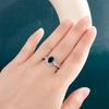 BELLA BOX Dark Blue Series Charms Female Finger Rings Luxury Engagement Party Rings For Bride Shiny Brillaint Zircon Jewelry
