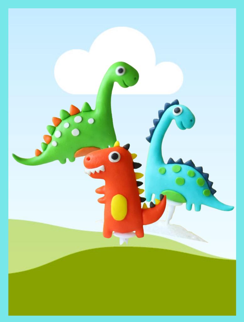 3D Dinosaur Cake Cupcake Cake Decorations for kids Birthday Baby Showr Party Supplies