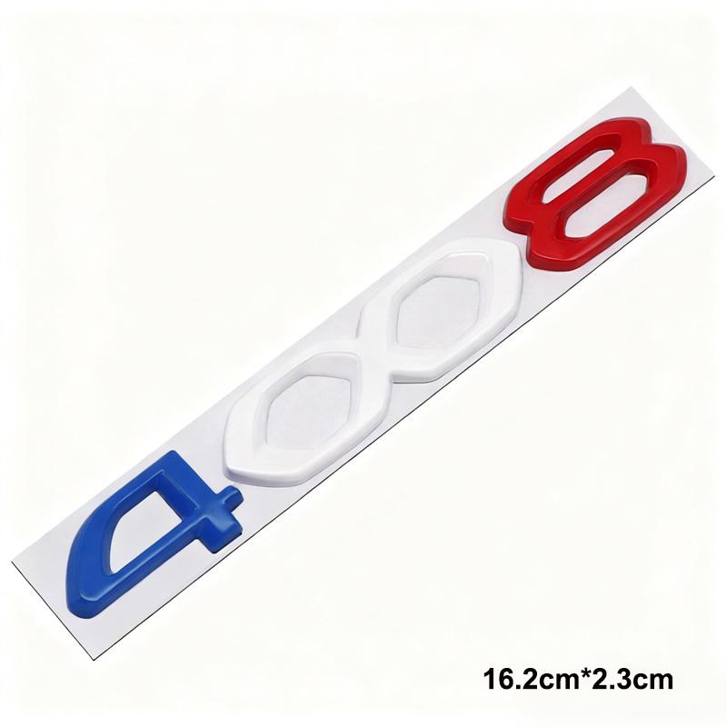 VZQR9 3D Metal Car Trunk Decoration Sticker For Peugeot 2008 3008 5008 Retrofit Upgrade Accessory
