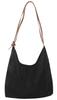 A-fua Women's One-Shoulder Tote Bag, Simple and Elegant, Perfect for Commuting (Black)