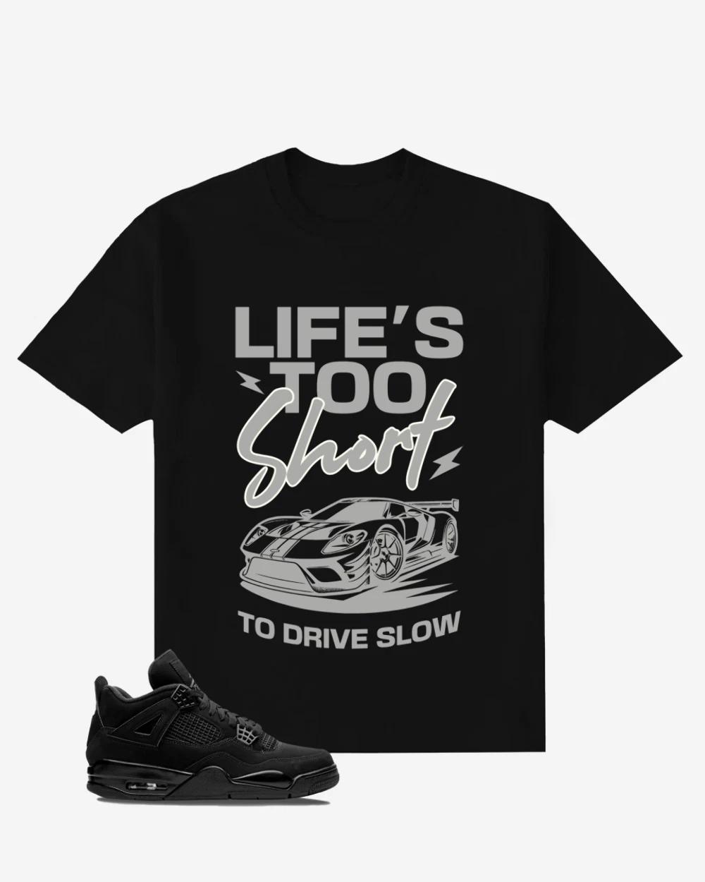 Typography Car Oversized T-Shirt S