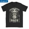 Old School Biker Motorrad Bike Herren T-Shirts Racing T-Shirt Rundhals T-Shirt Baumwolle Geburtstagsgeschenk Kleidung