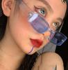 Rectangle Sunglasses Women Luxury Small Frame Glasses for Men Vintage Square Cat Eye Jelly Color Oculos De Sol Feminino