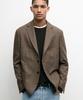 Massimo Dutti 100% Wool Houndstooth Blazer