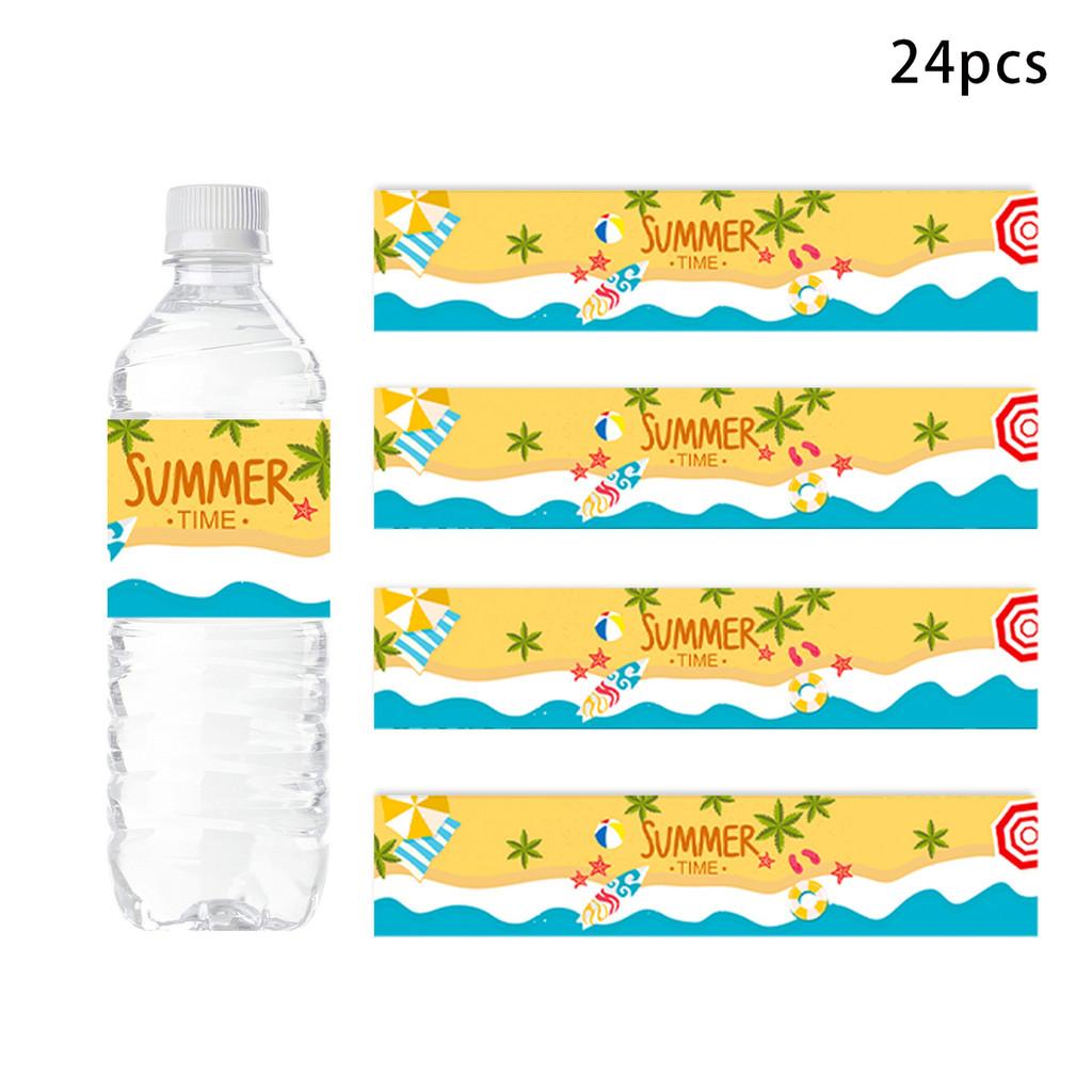 Style Bottle Beach Decals With Marine Sand Pattern For Summer Festival Events