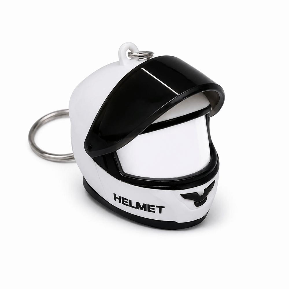 3D Helmet Keyring Light LED Creative Bag Key Pendant Party Favor