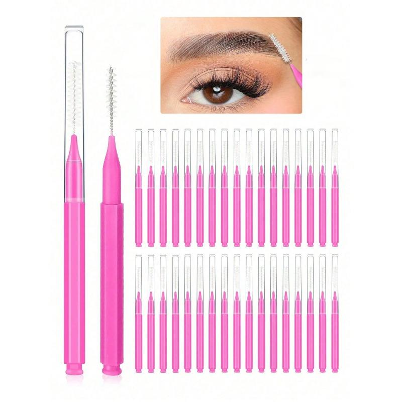 10pcs Micro Eyebrow Brush With Cap For Eyebrow Eyelash Brow Brush Eyebrow Lash Lift And Tint Tools For Brows And Lashes Comb Extensions