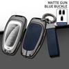 For Hyundai I30 Ix35 Kona Zinc Alloy Leather Car Key Case Cover Encino Solaris Azera Keychain Remote Shell Holder Accessories