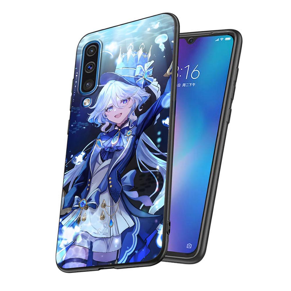 Cute Furina Genshin Impact Case for Samsung Galaxy A10s A50 A50s A02s A03s A20 A30 A20e A70 A70s A20s A30s A10 Black Phone Cover